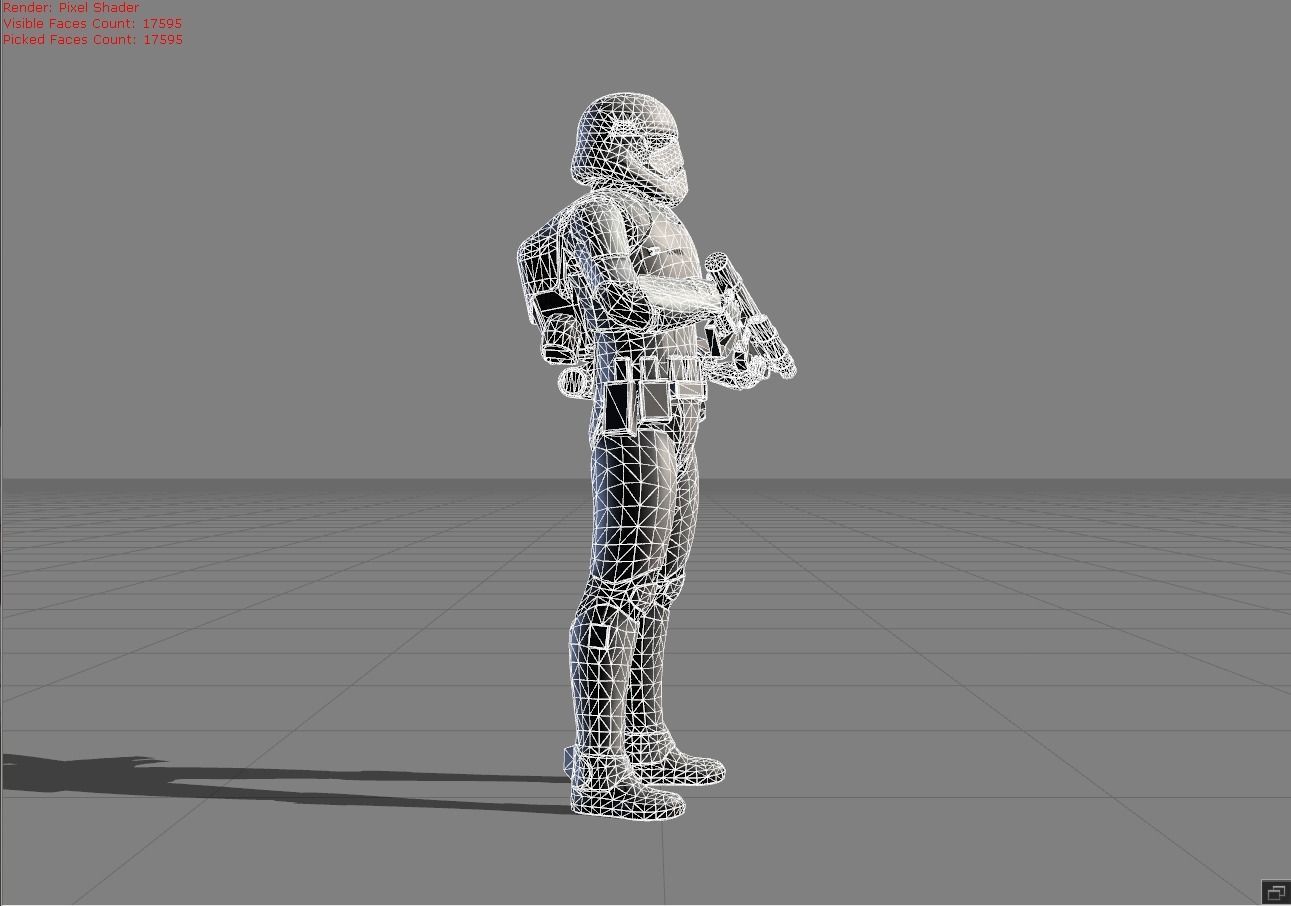 Kimmi First Order Jet Trooper Low-poly 3D model_5