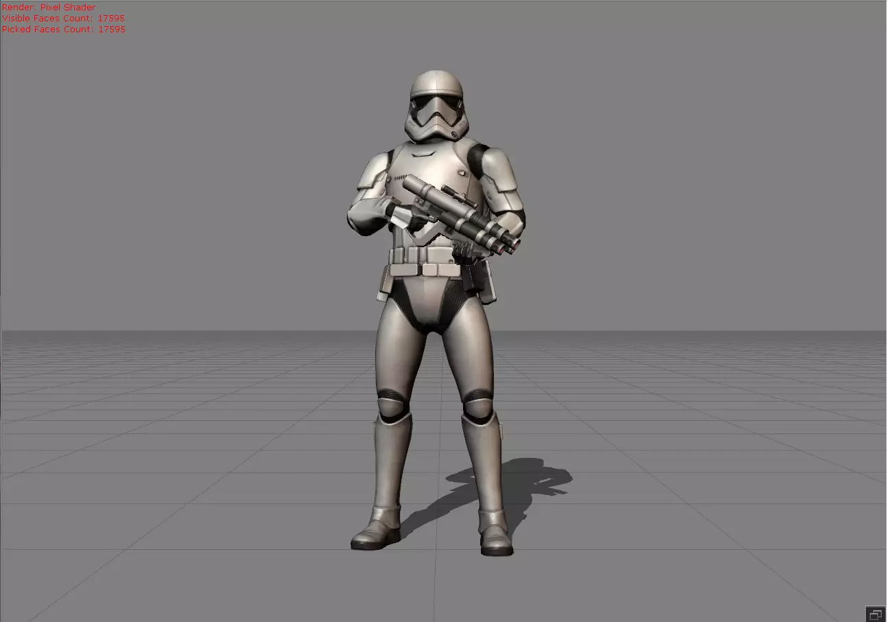 Kimmi First Order Jet Trooper Low-poly 3D model_0