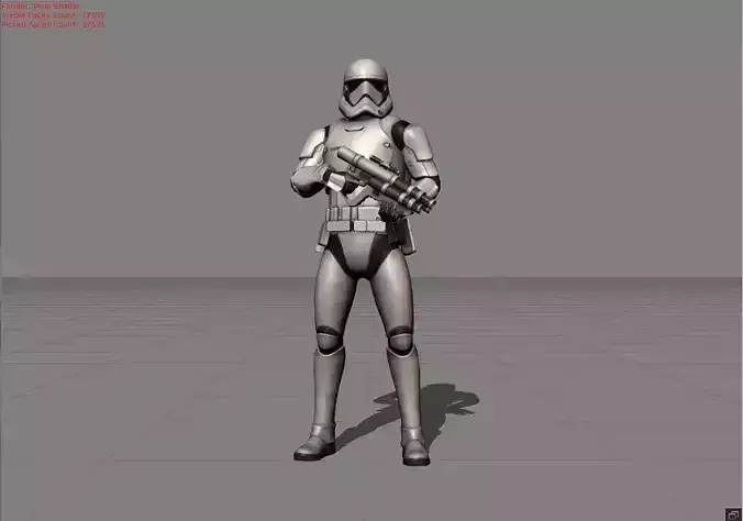 Kimmi First Order Jet Trooper Low-poly 3D model