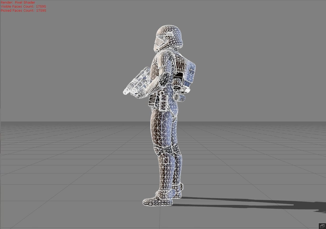 Kimmi First Order Jet Trooper Low-poly 3D model_6