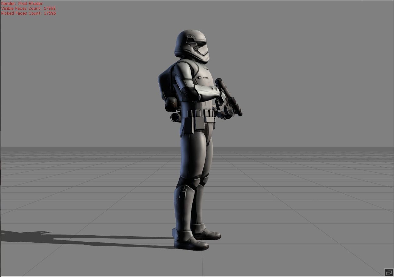 Kimmi First Order Jet Trooper Low-poly 3D model_1