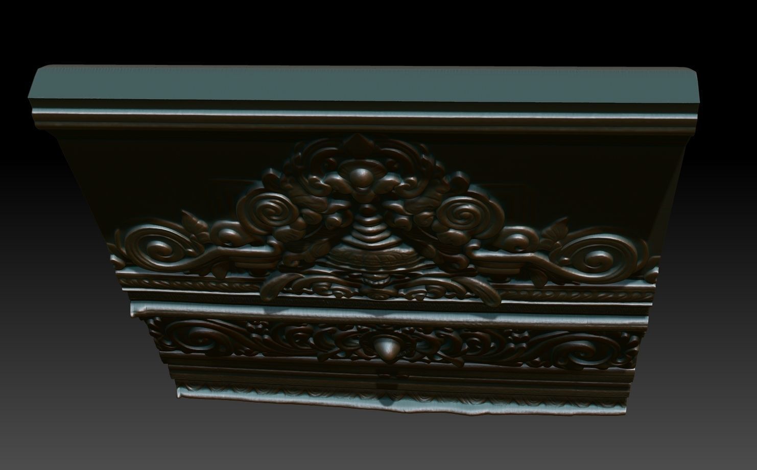 Indian Temple Wall basrelief 36 240622 3D print model_3