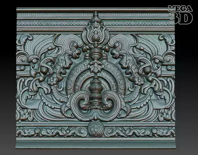 Indian Temple Wall basrelief 31 240622 3D print model