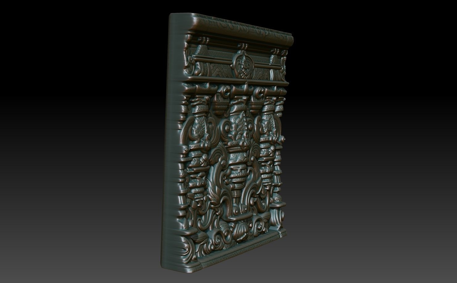Indian Temple Wall basrelief 28 240622 3D print model_2