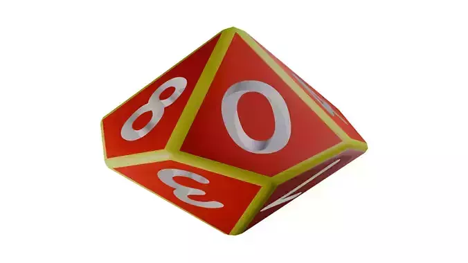 Dungeons and Dragons Rounded D10 1s Die Re-Modeled