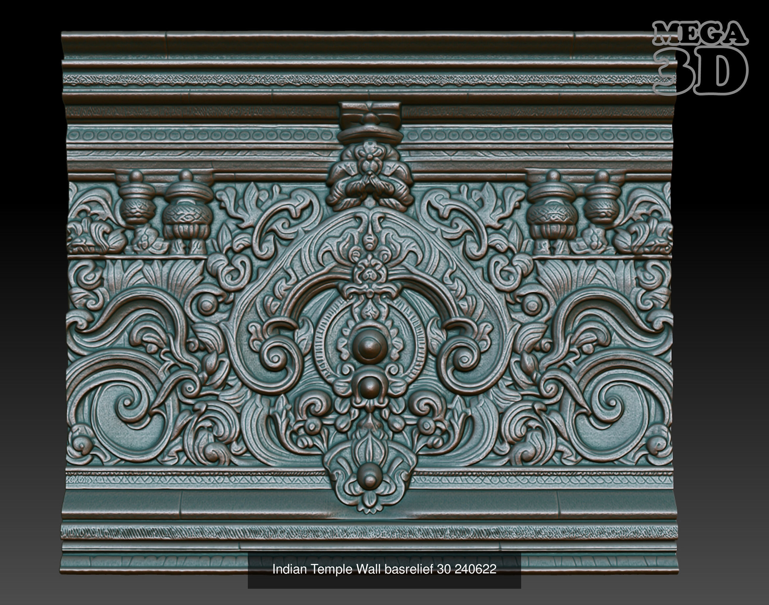 Indian Temple Wall basrelief Pack 240622 3D Model Collection_7