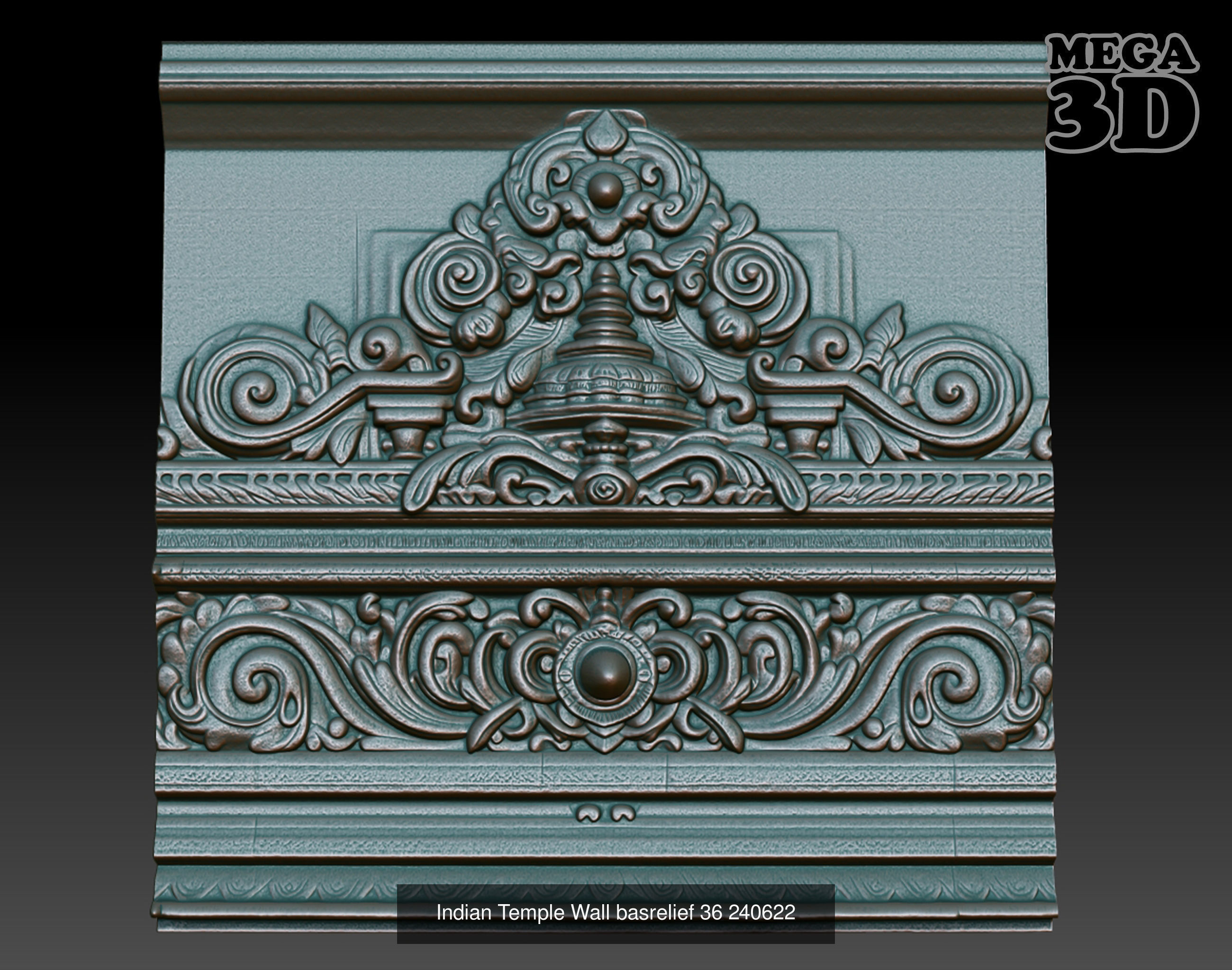 Indian Temple Wall basrelief Pack 240622 3D Model Collection_1