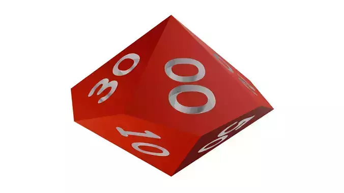 Dungeons and Dragons D10 10s Die Re-Modeled 3D model