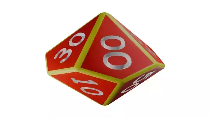 Dungeons and Dragons Rounded D10 10s Die Re-Modeled