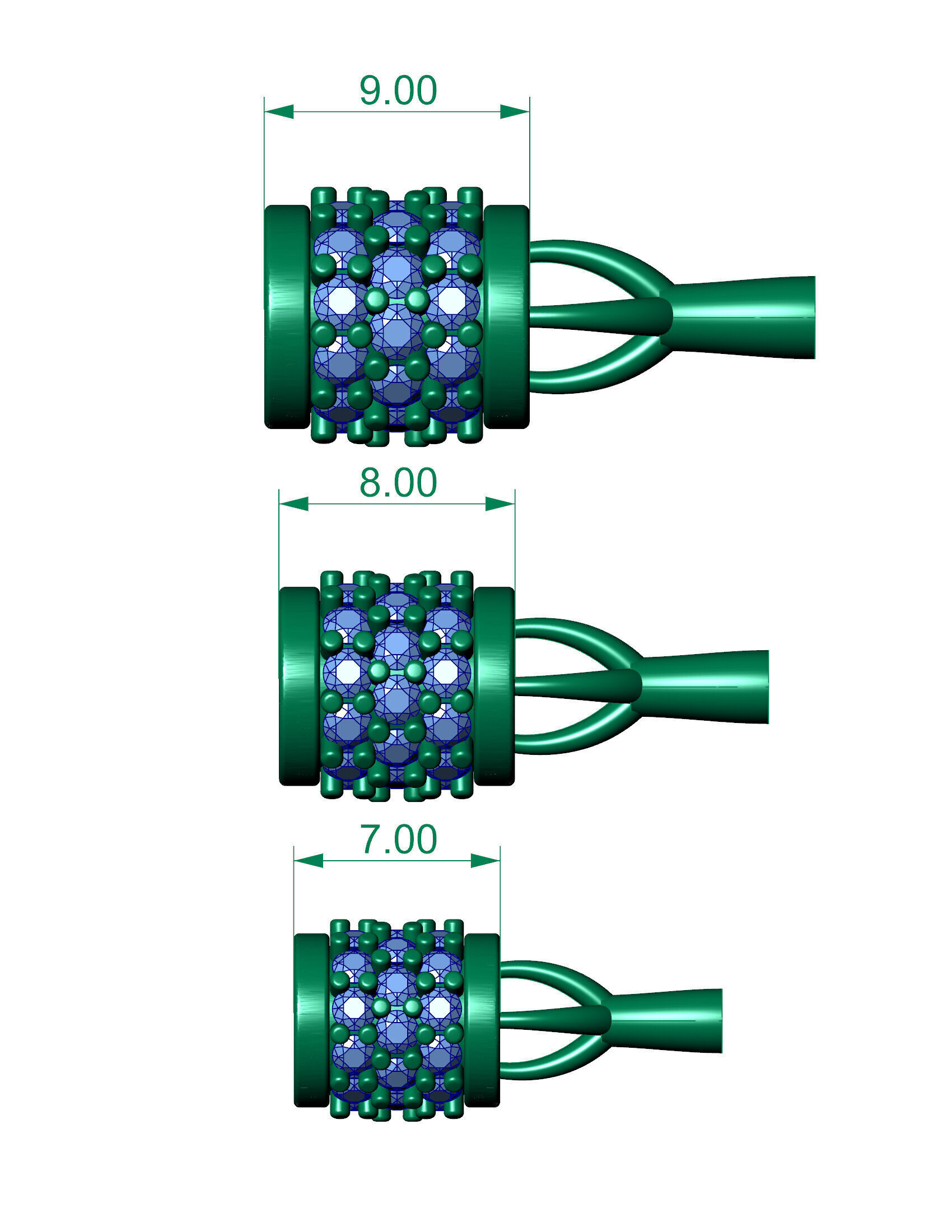 3 size beads or balls or jewellery accessories 3D print model_2