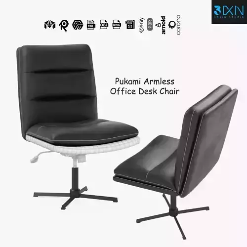 Pukami Armless Office Desk Chair