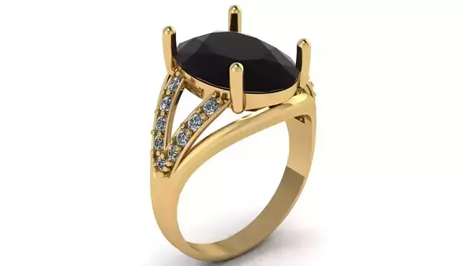 Wedding Diamond Ring 3d Printable Model