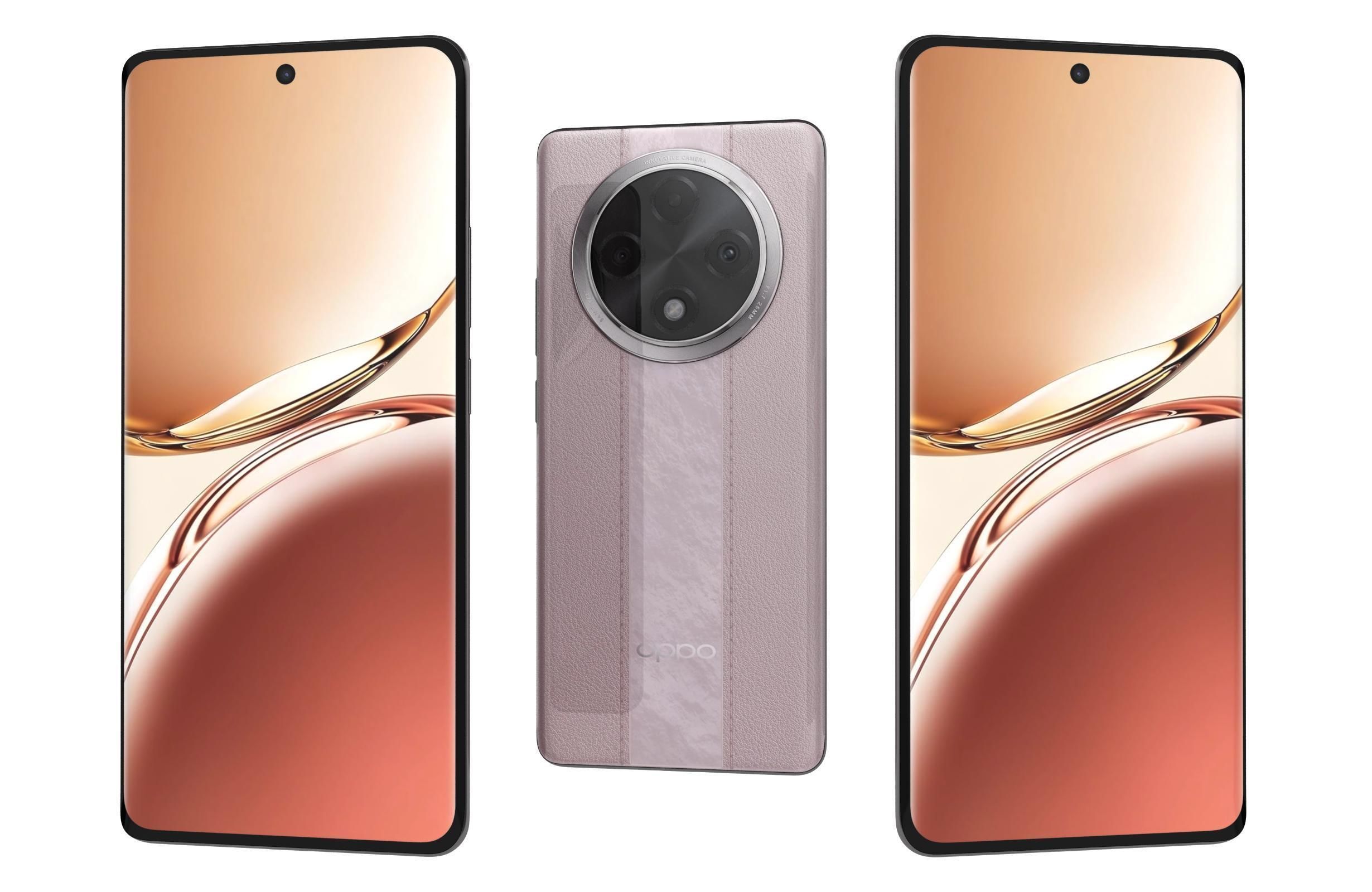 Oppo F27 Pro Plus Midnight Navy And Dusk Pink 3D model_1