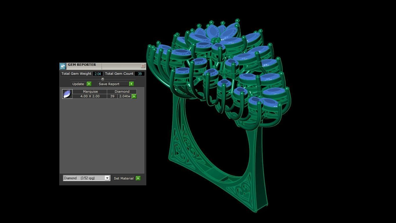 MARKIZ RING  3D print model_9