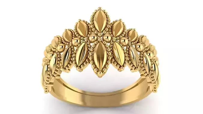 FILIGREE WEDDING RING 3D PRINTABLE MODEL
