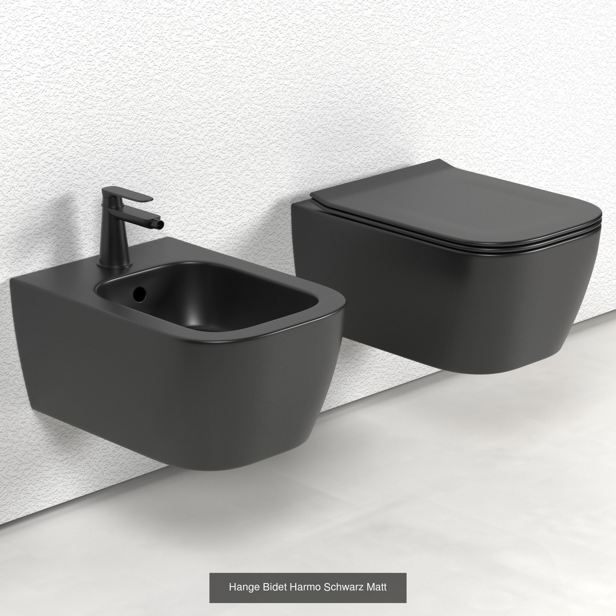 Toilet and bidet set 01 3D Model Collection_3