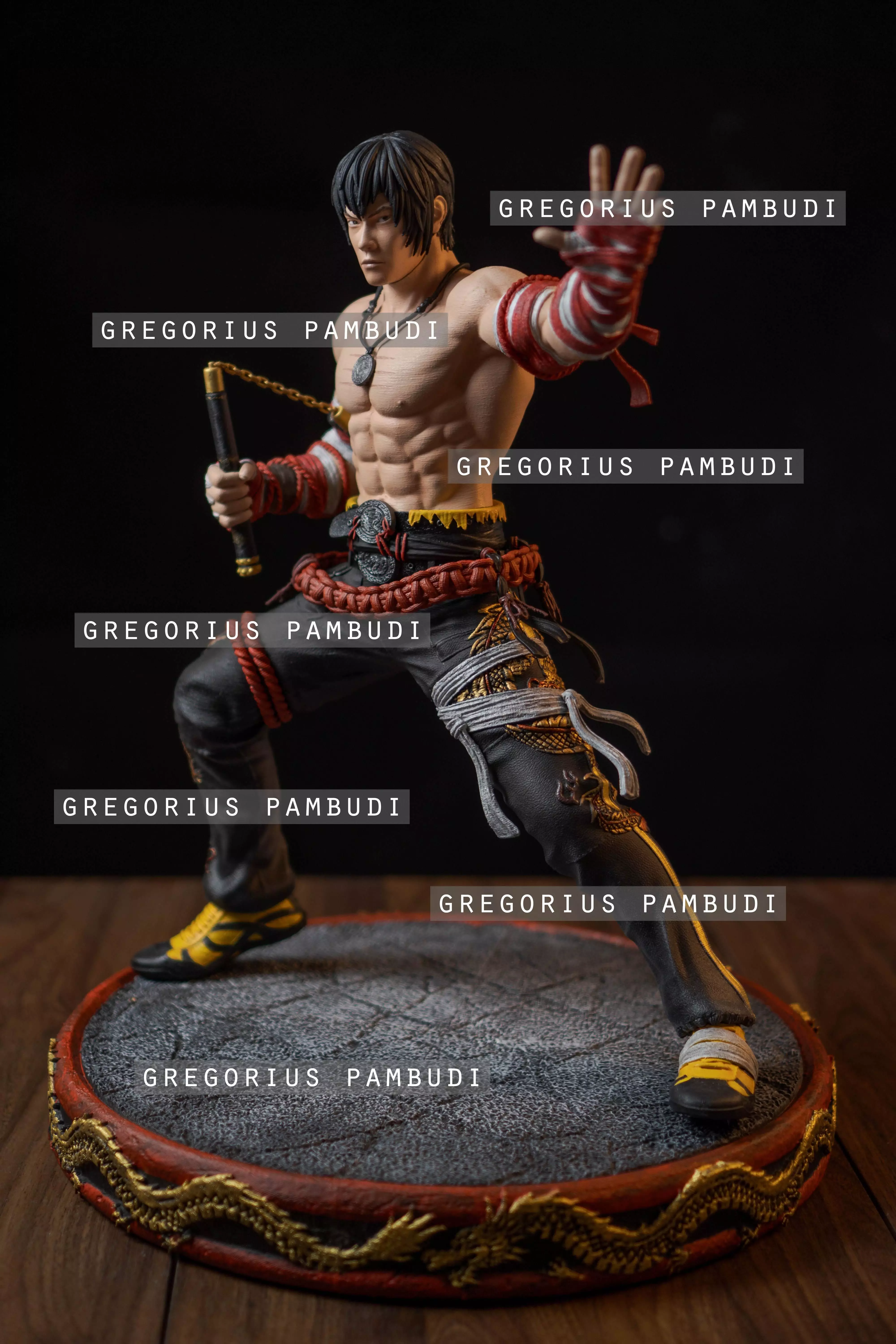 Marshall Law Tekken Fan Art Statue 3d Printable 3D print model_0