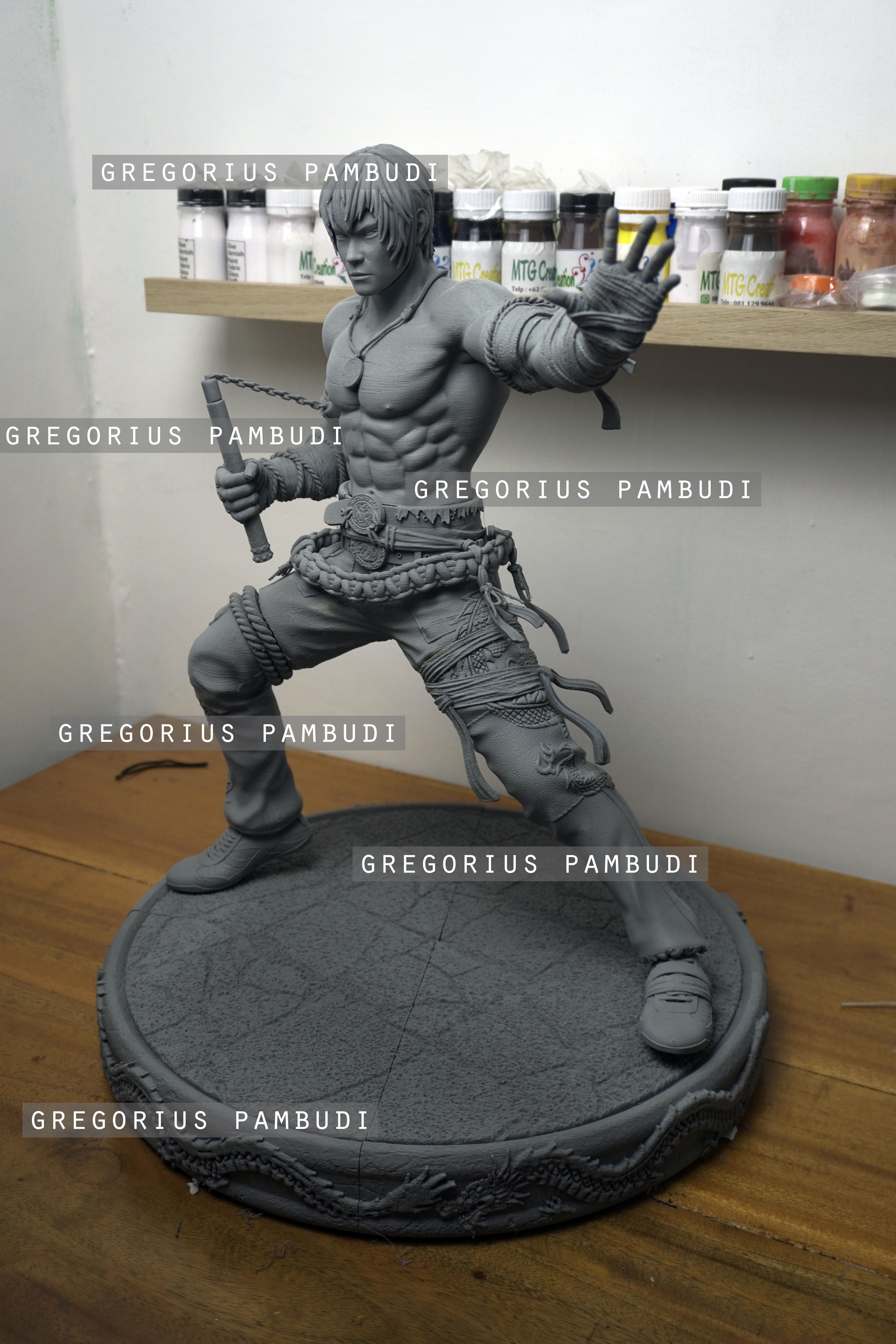 Marshall Law Tekken Fan Art Statue 3d Printable 3D print model_26