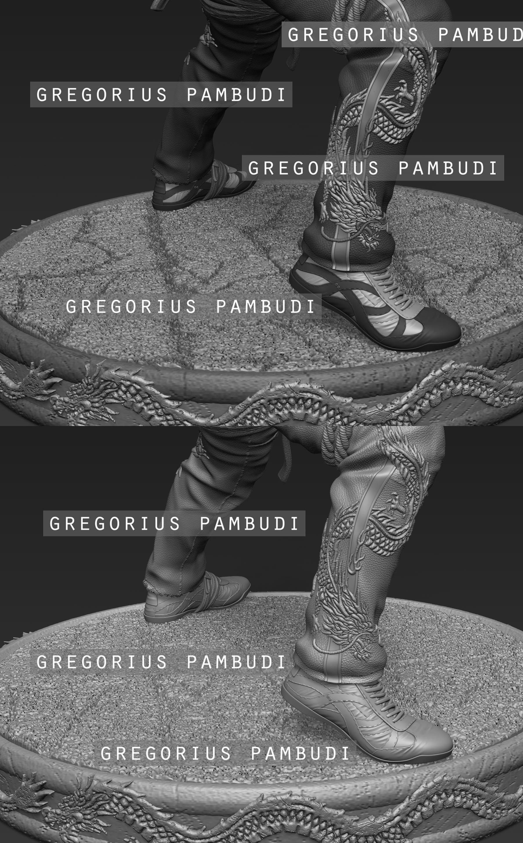 Marshall Law Tekken Fan Art Statue 3d Printable 3D print model_25