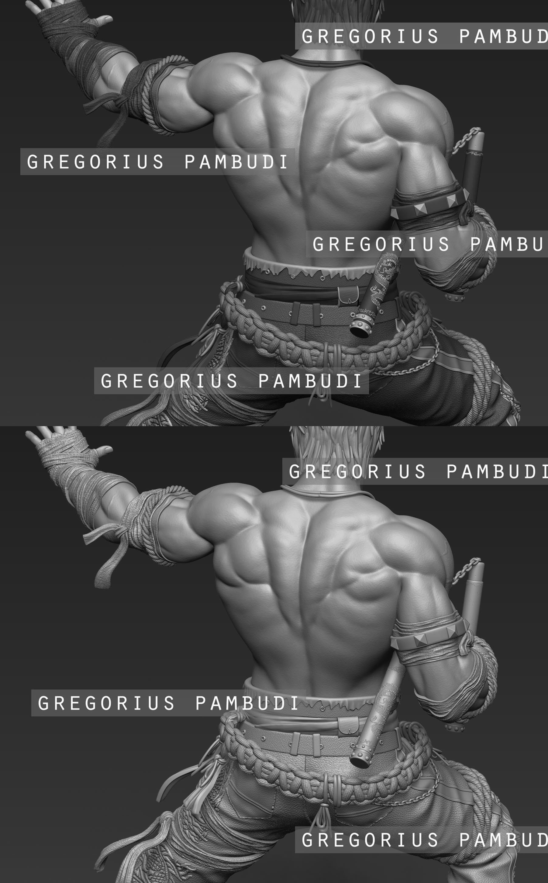 Marshall Law Tekken Fan Art Statue 3d Printable 3D print model_24