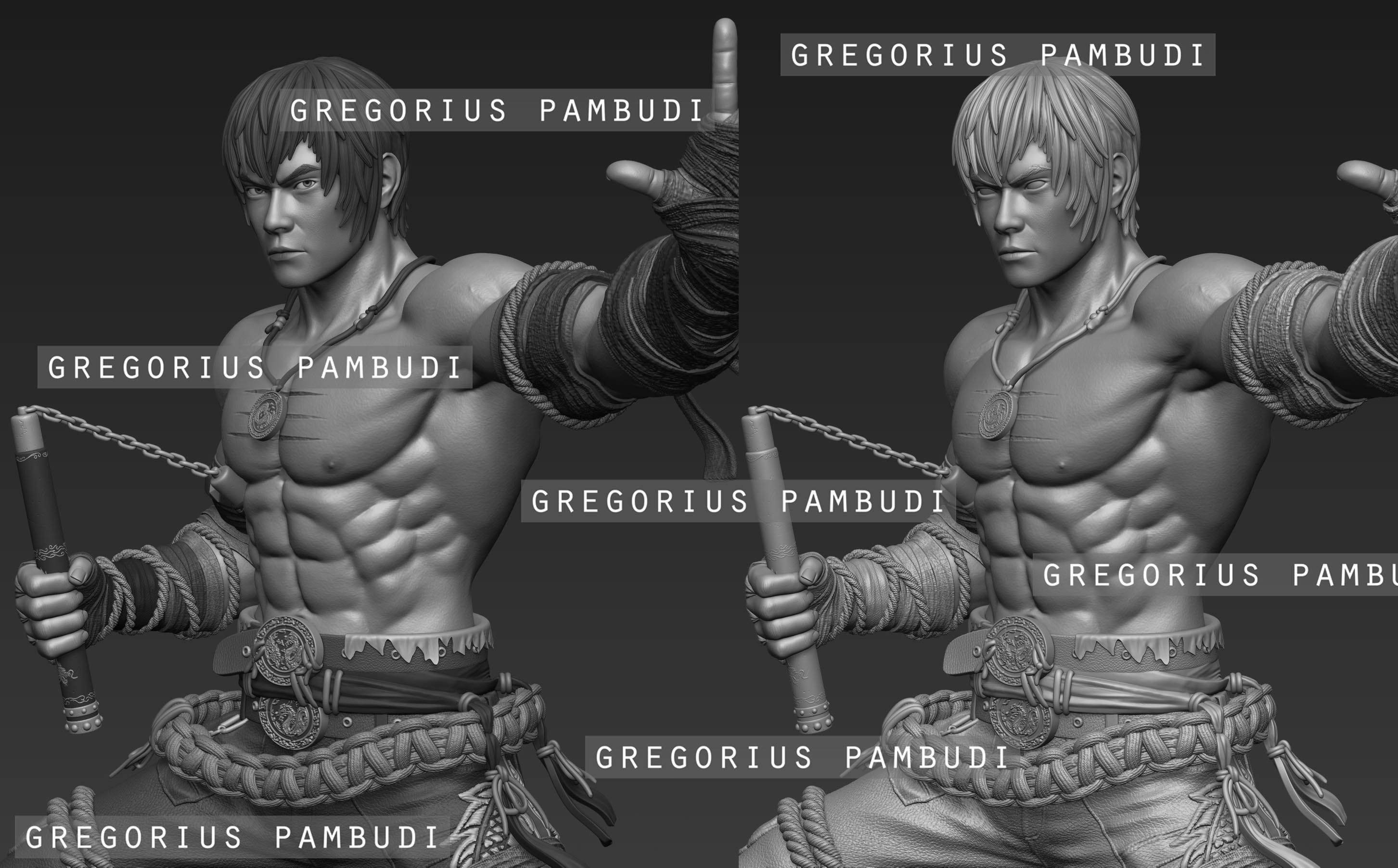 Marshall Law Tekken Fan Art Statue 3d Printable 3D print model_22