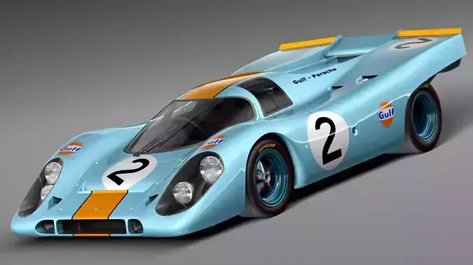 Porsche 917k GULF LeMans 24h 3D model