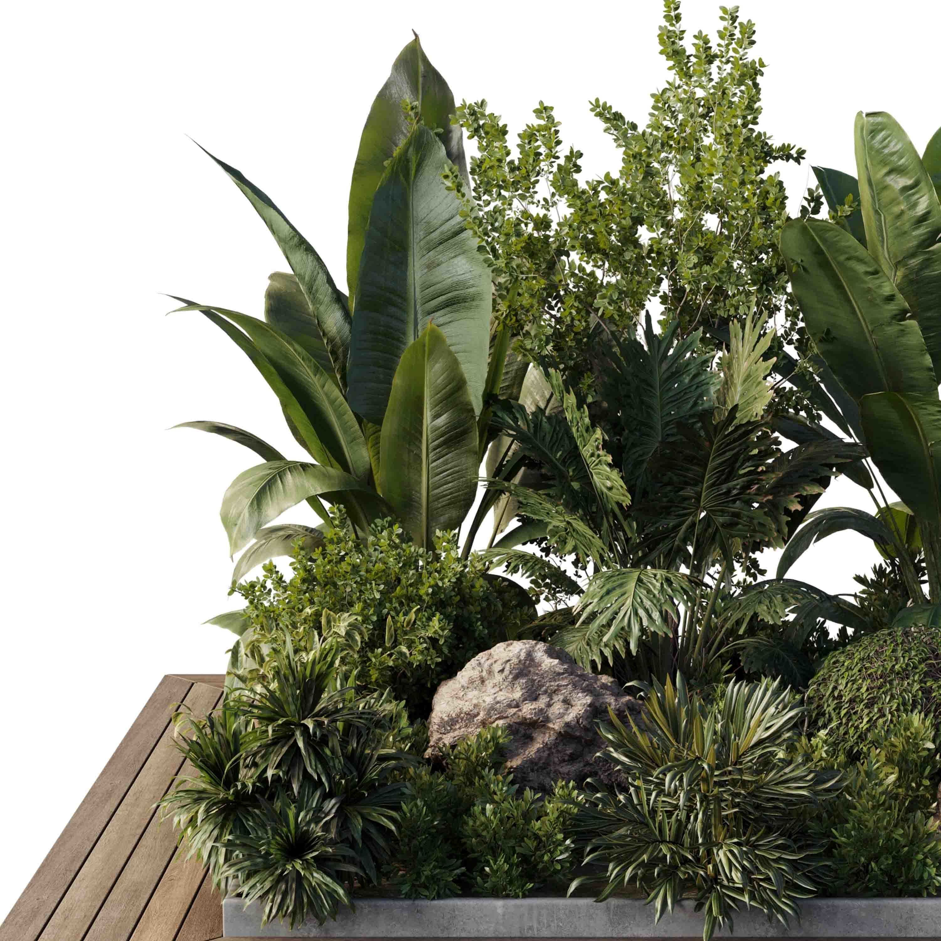 Garden Box Plants - Outdoor Plants 204 3D model_3