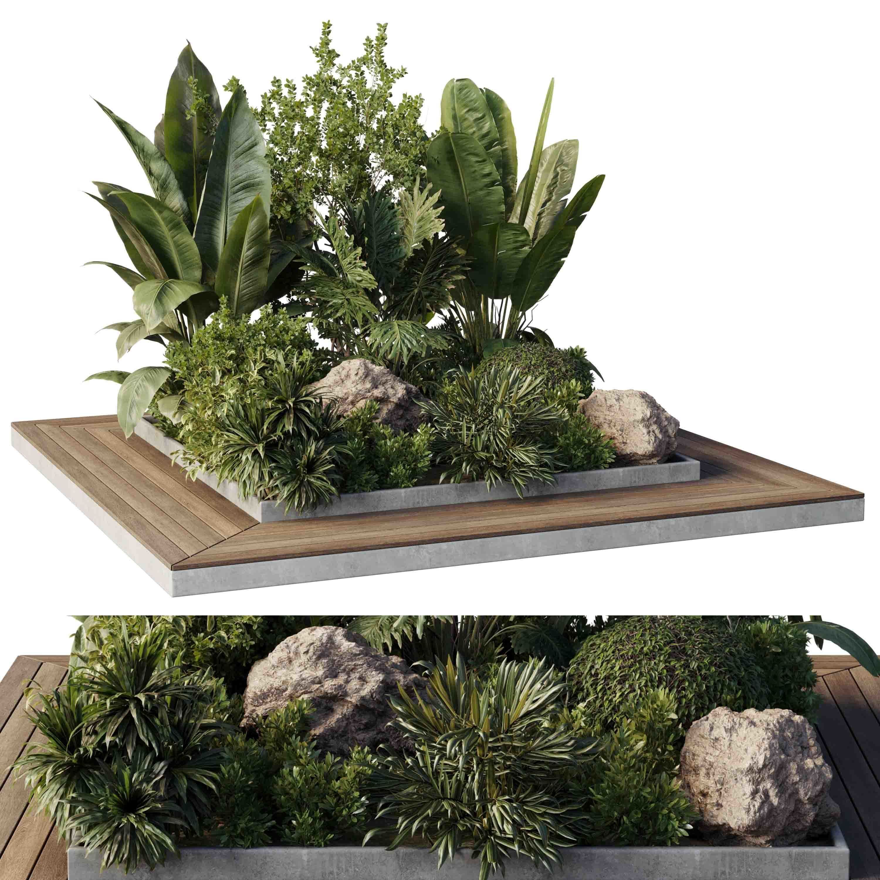 Garden Box Plants - Outdoor Plants 204 3D model_2