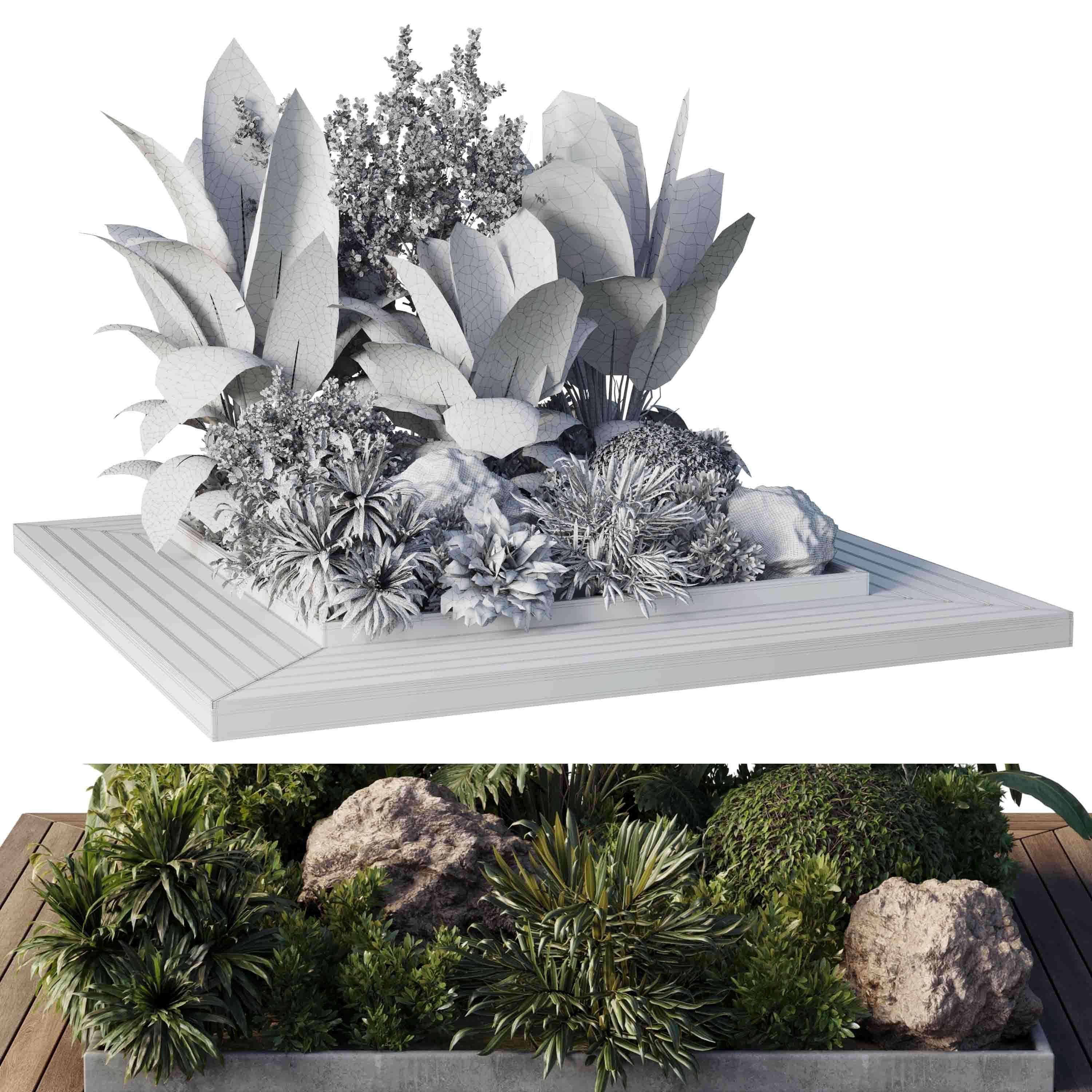 Garden Box Plants - Outdoor Plants 204 3D model_6