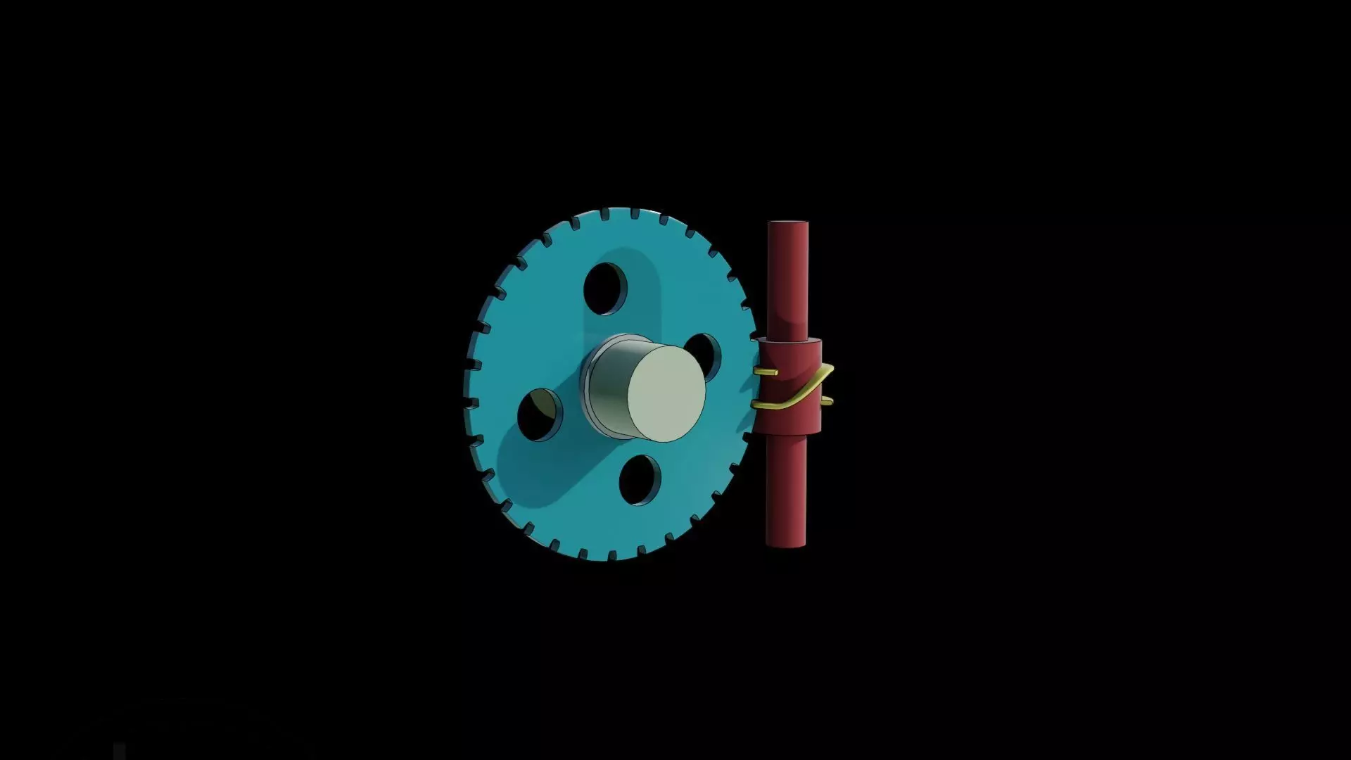 Worm intermittent mechanism 3D model_0