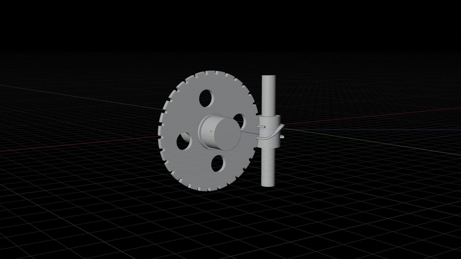 Worm intermittent mechanism 3D model_6