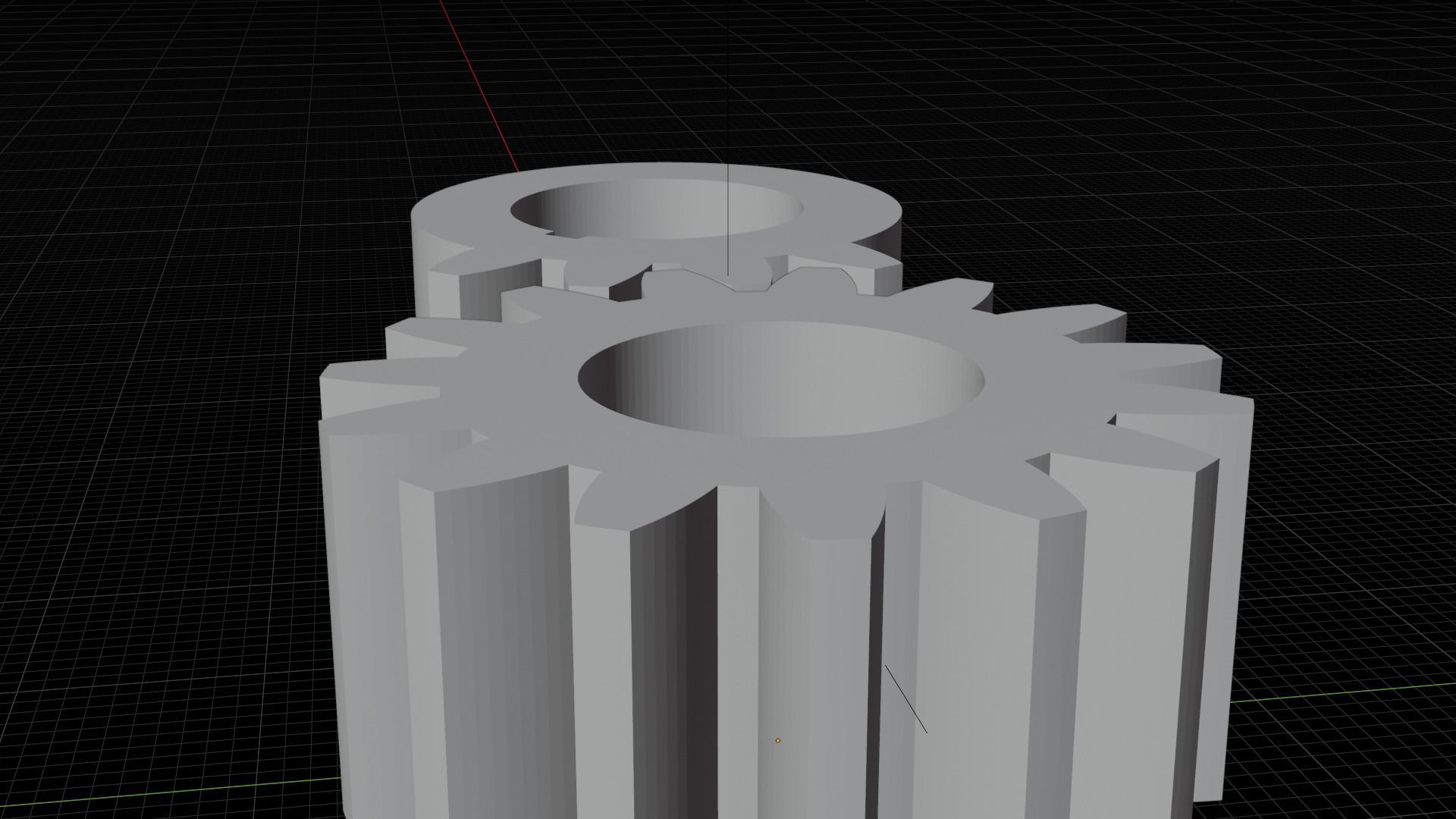 Shaved gear intermittent mechanism 3D model_5