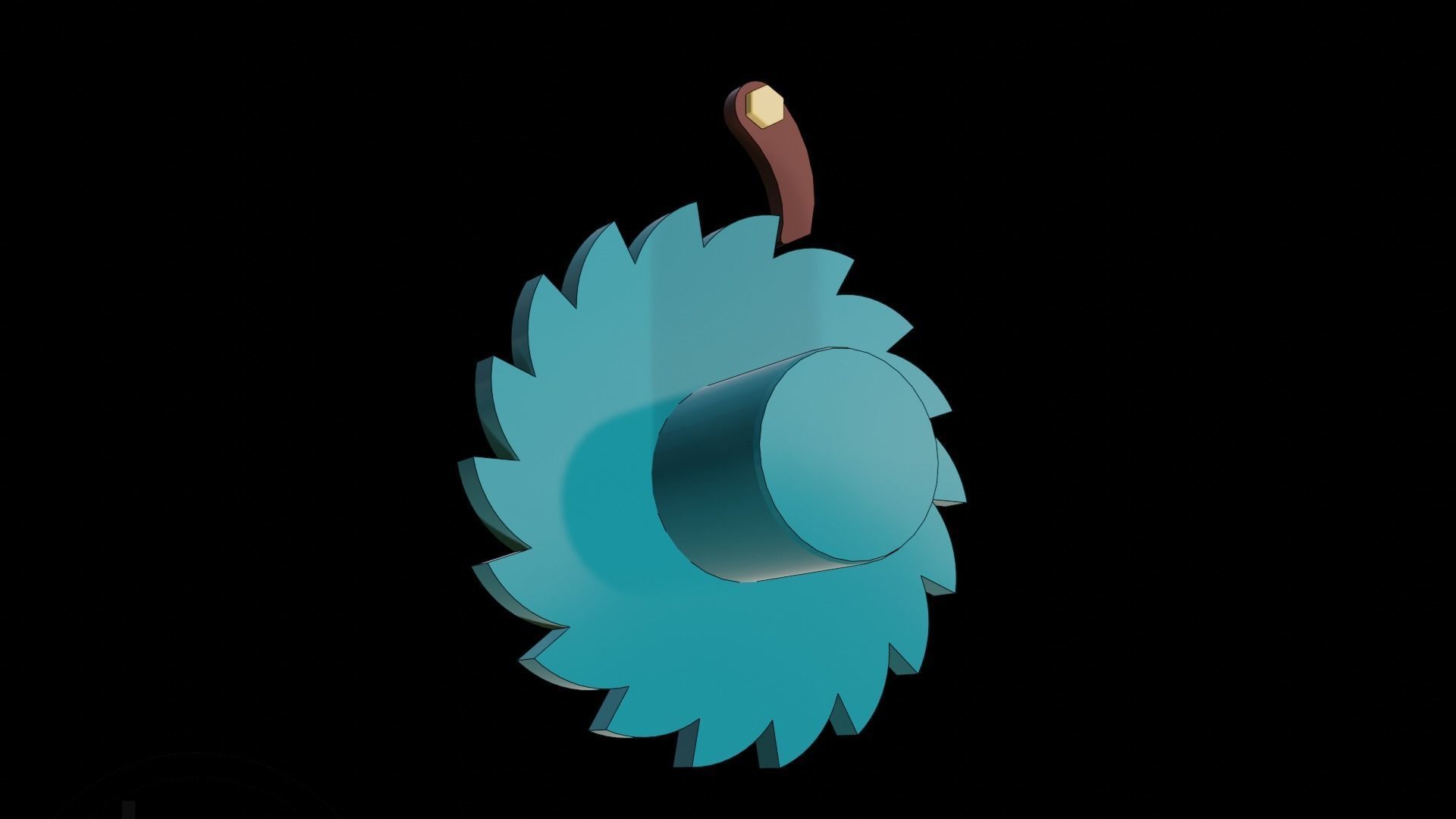 Ratchet drive for intermittent rotary motion 3D model_4