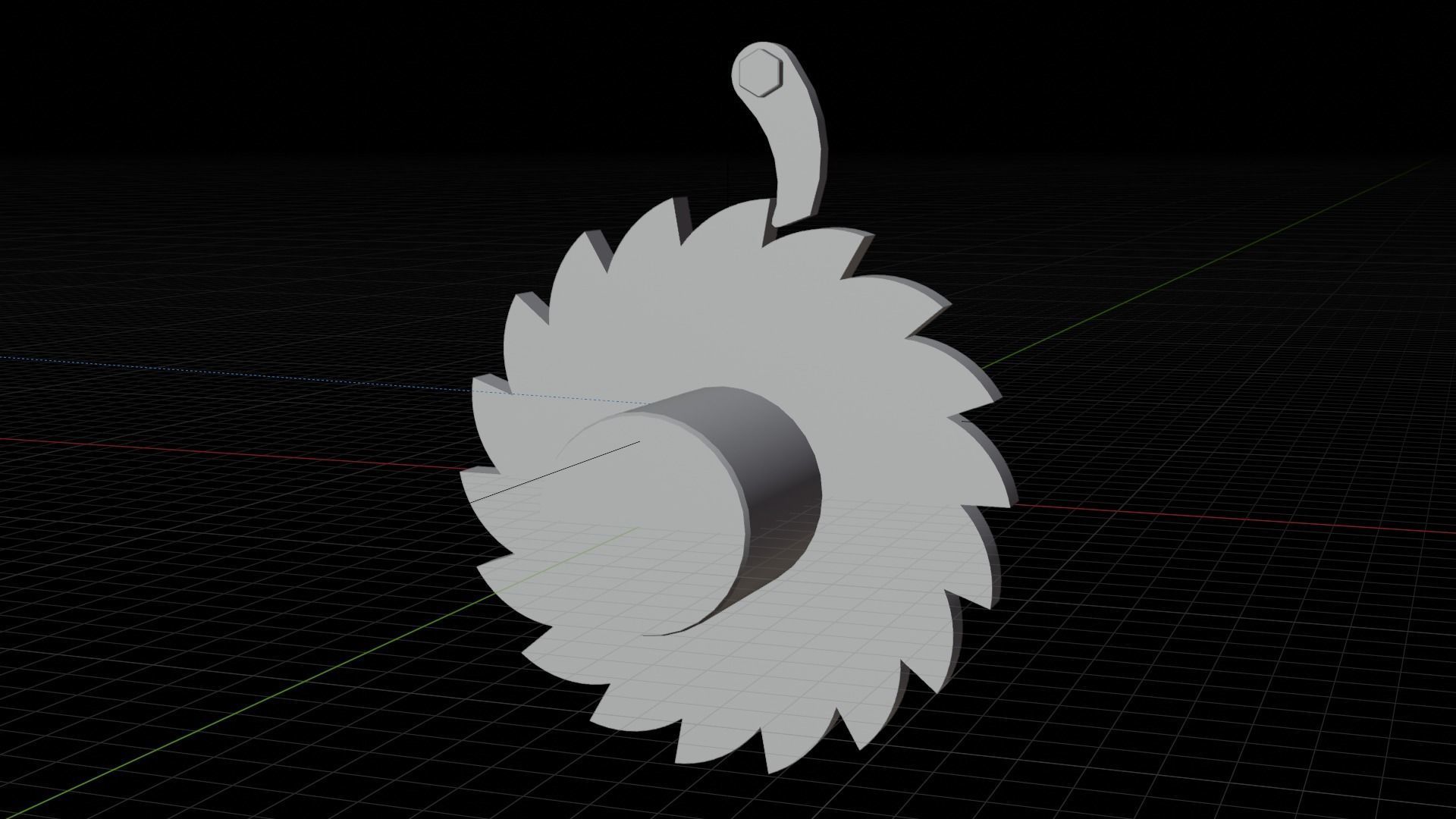 Ratchet drive for intermittent rotary motion 3D model_5