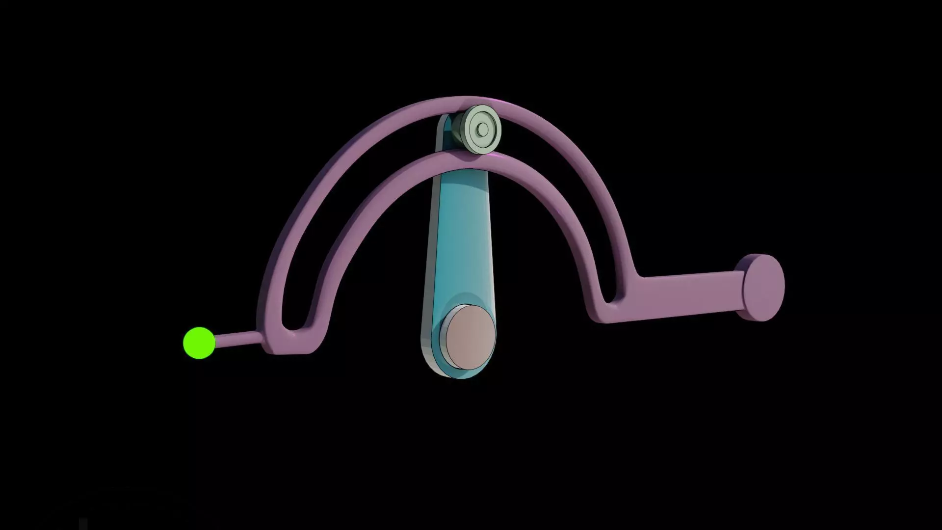 Intermittent Lever mechanism 3D model_0