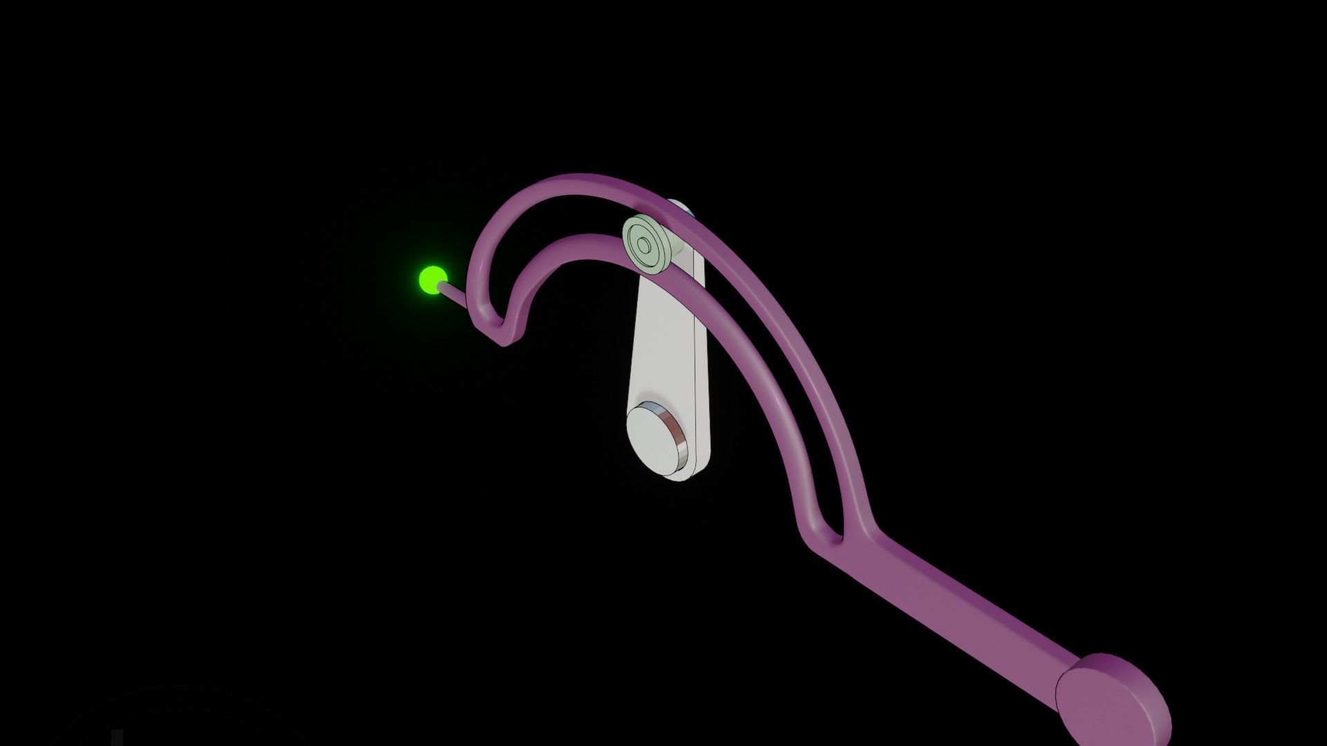 Intermittent Lever mechanism 3D model_3