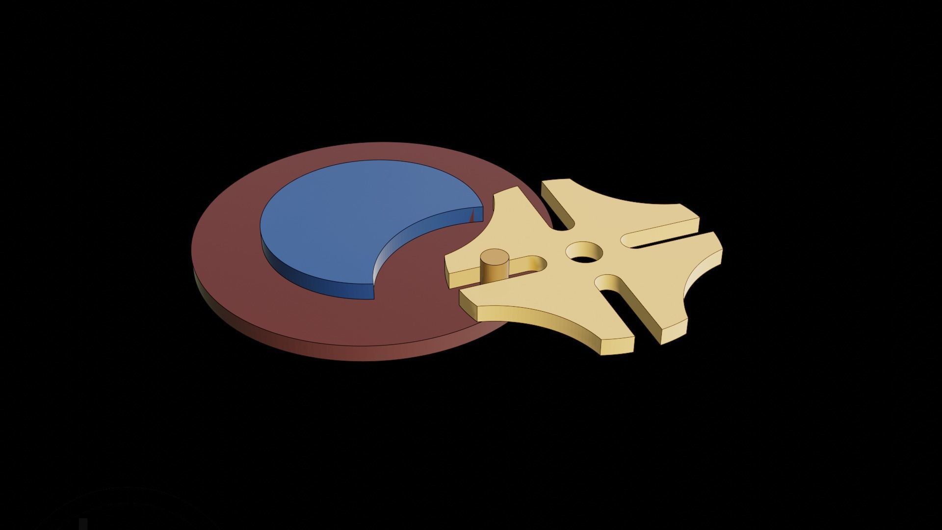 Geneva drive - Maltese cross 3D model_4