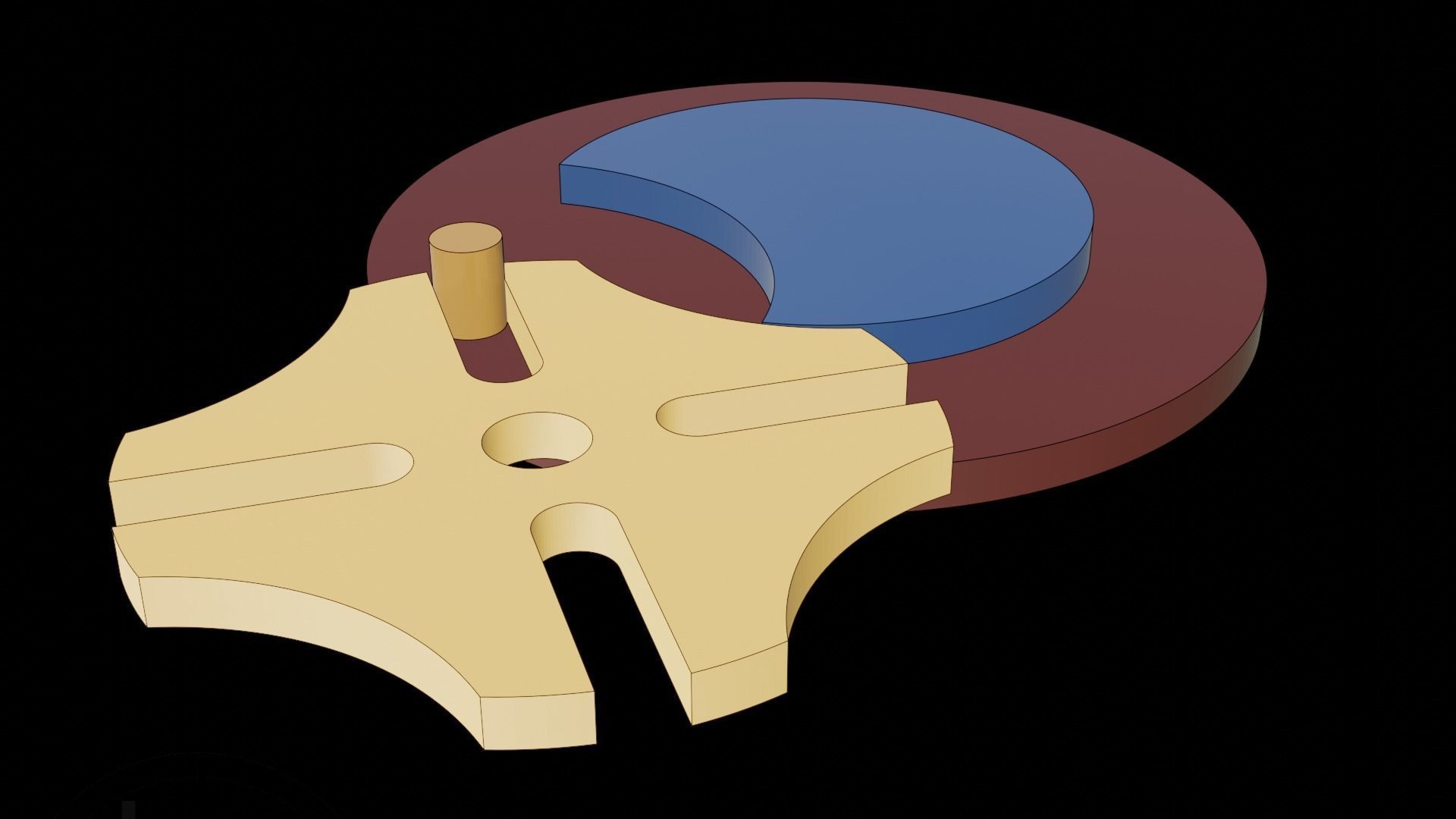 Geneva drive - Maltese cross 3D model_2