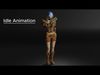 Steampunk Adventurer Game Character Low-poly 3D model_1
