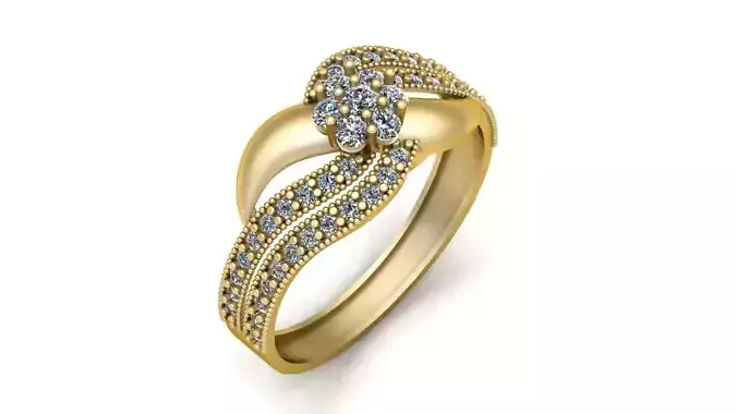 Luxury Diamond Ring 3d Printable model