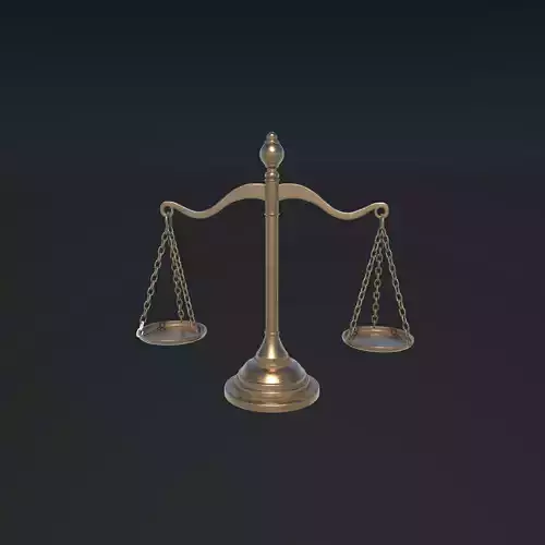 balance scale  3D model