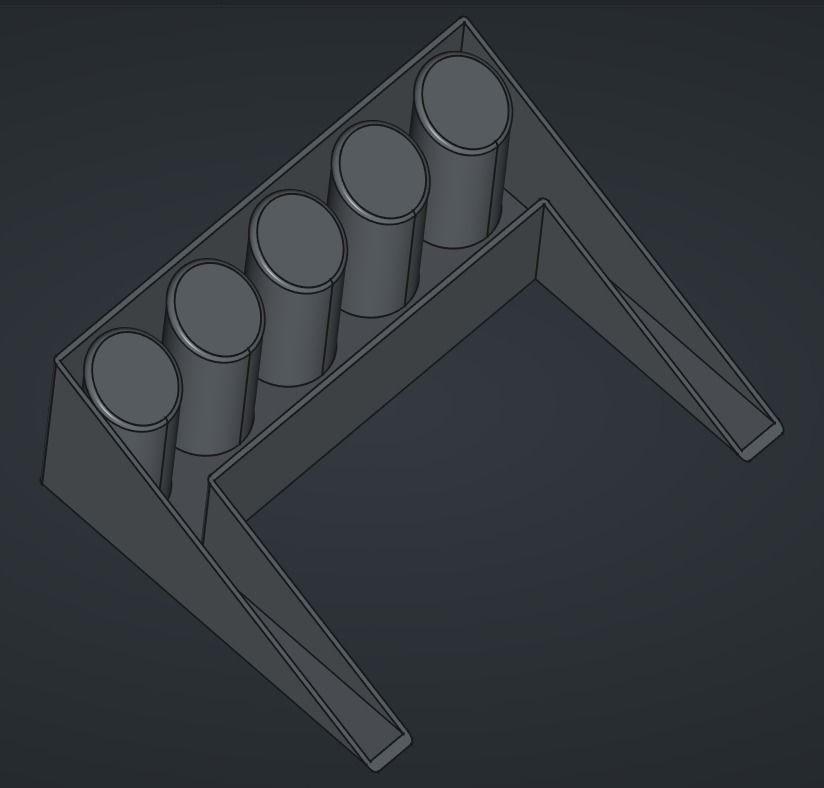 3d printable pen holder with holes with paper note holder 3D print model_1