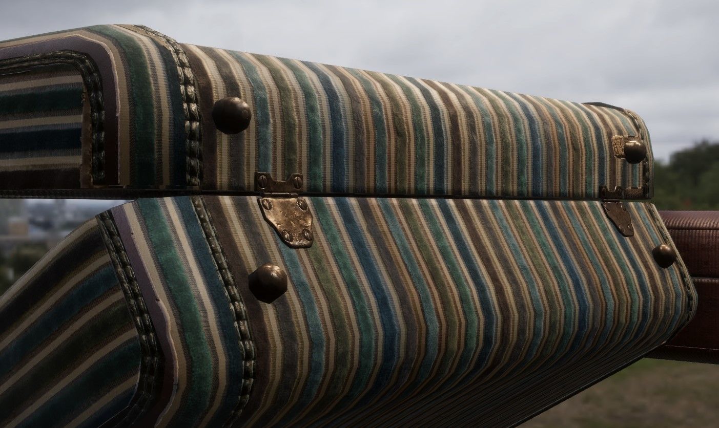 Openable Vintage Suitcase Pack - 4K PBR Low-poly 3D model_10