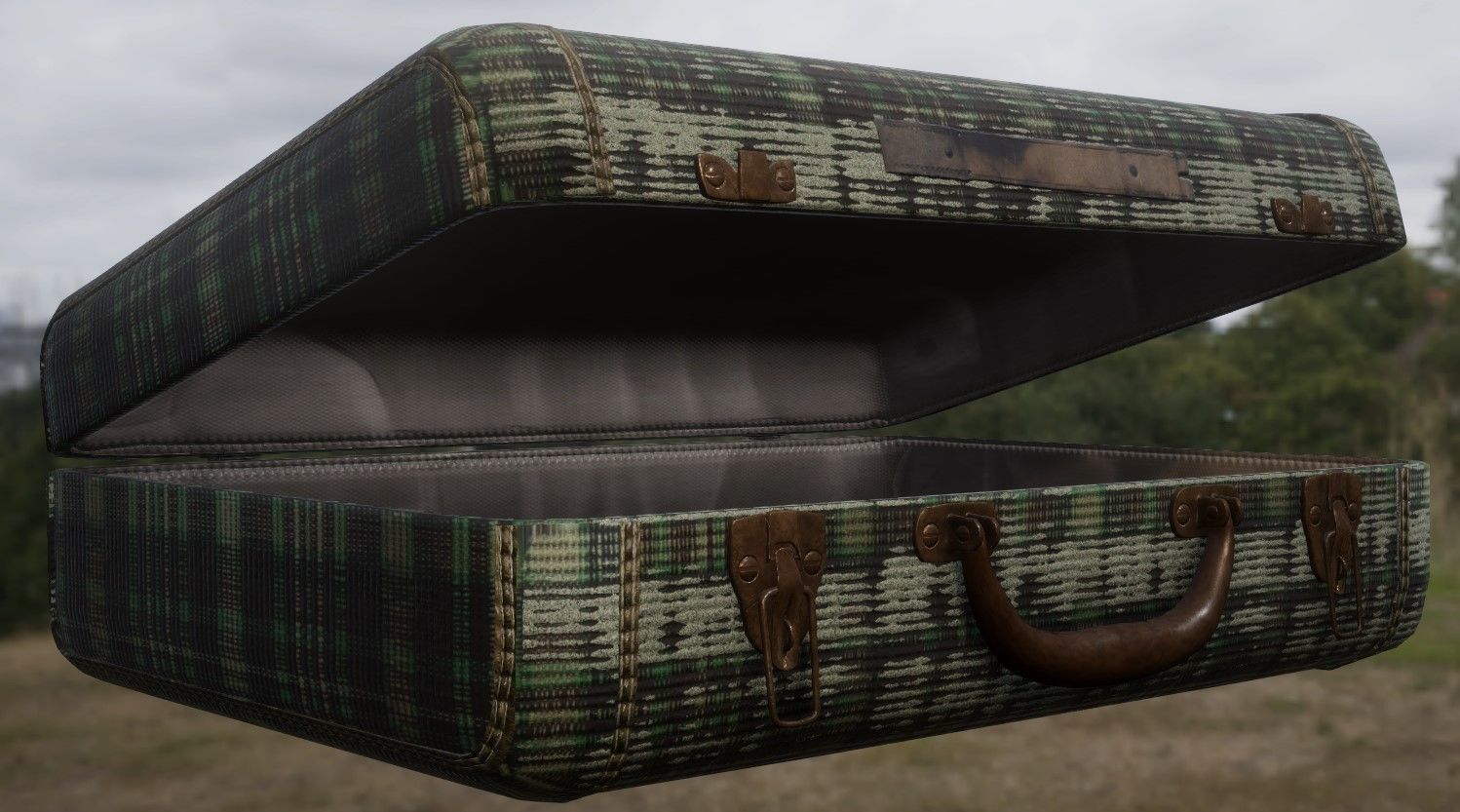 Openable Vintage Suitcase Pack - 4K PBR Low-poly 3D model_12