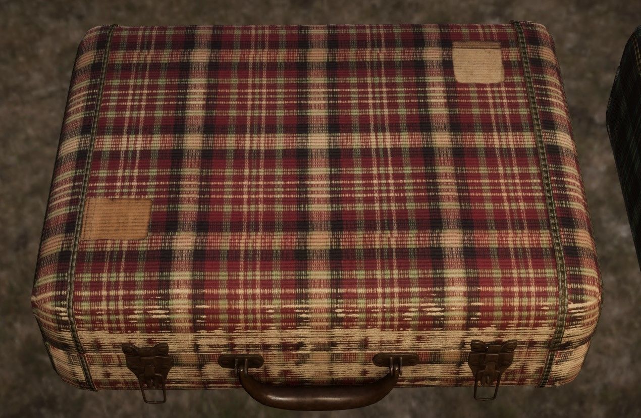 Openable Vintage Suitcase Pack - 4K PBR Low-poly 3D model_7