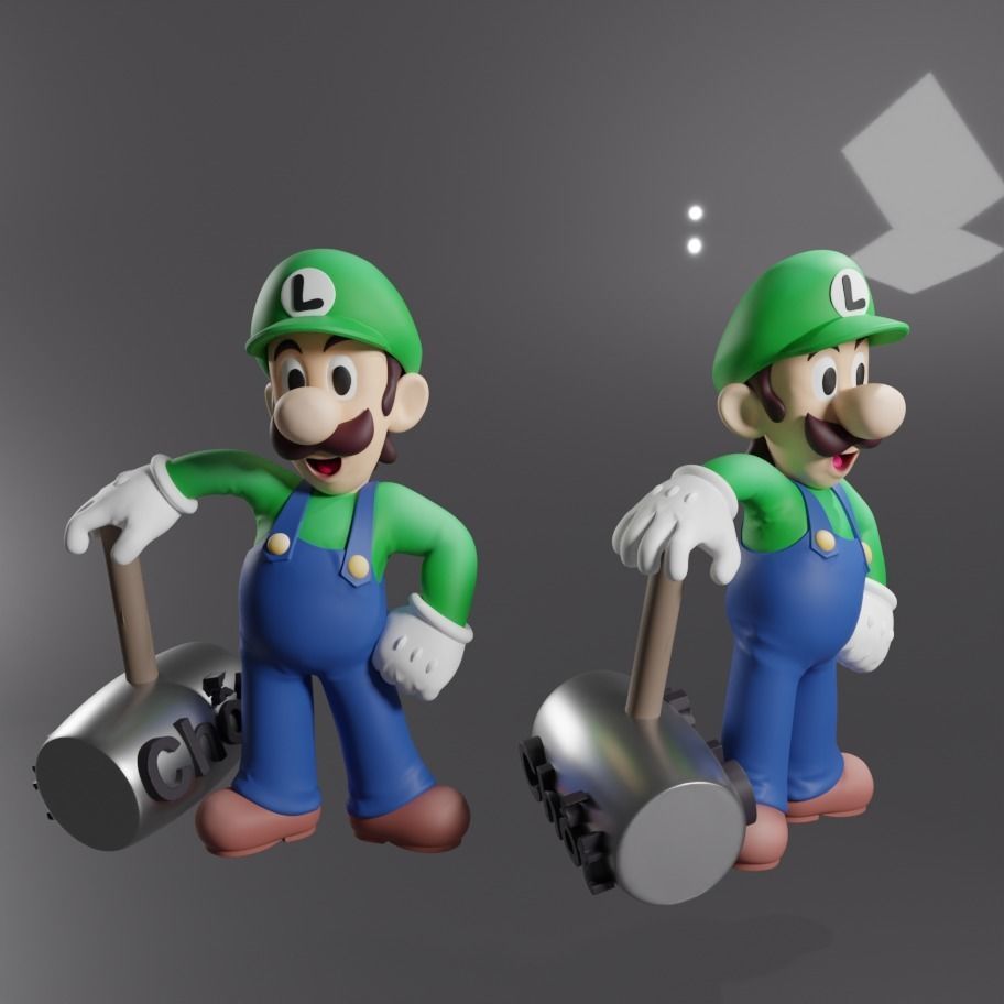 HAMMER LUIGI - FANART 3D print model_2