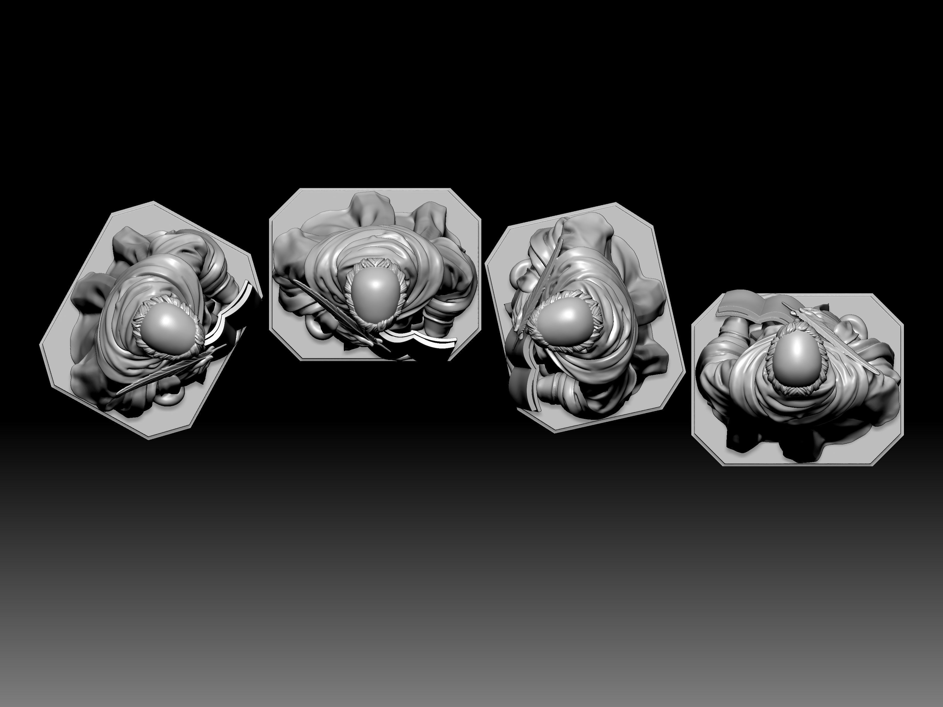 3D statue model of Saint Luke 3D print model_4