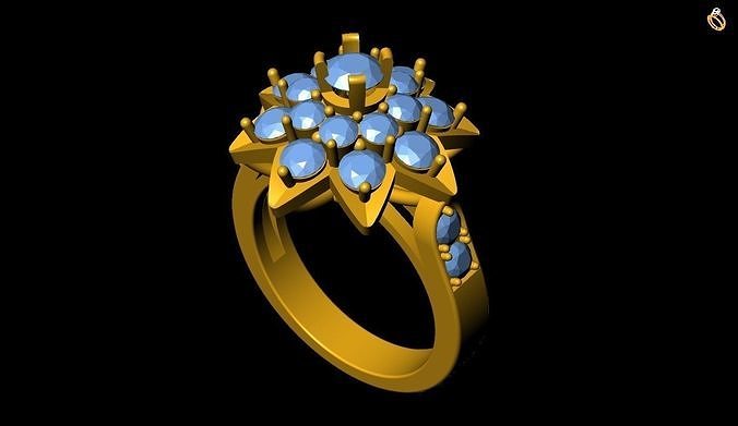 Girl Ring 3D print model