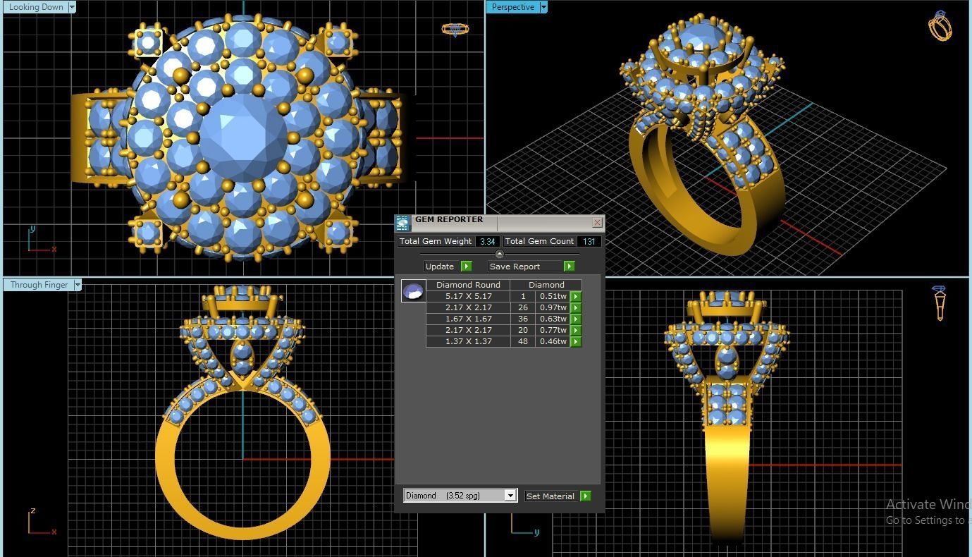 Girl Ring 3D print model_1