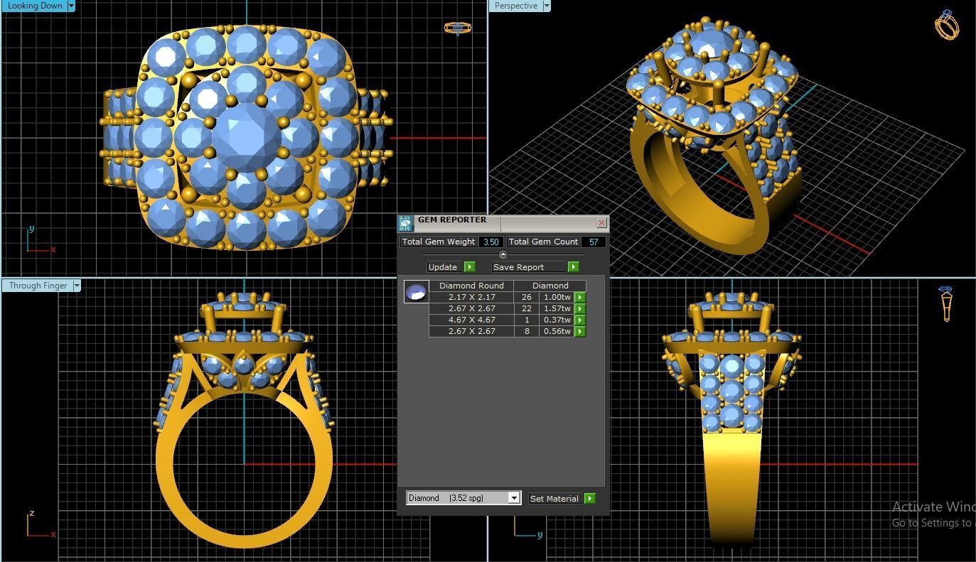 Girl Ring 3D print model_1